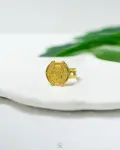 simple coin free size ring