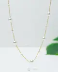 fake pearl gold necklace