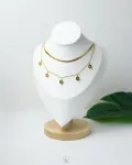 double layer white bulgari necklace
