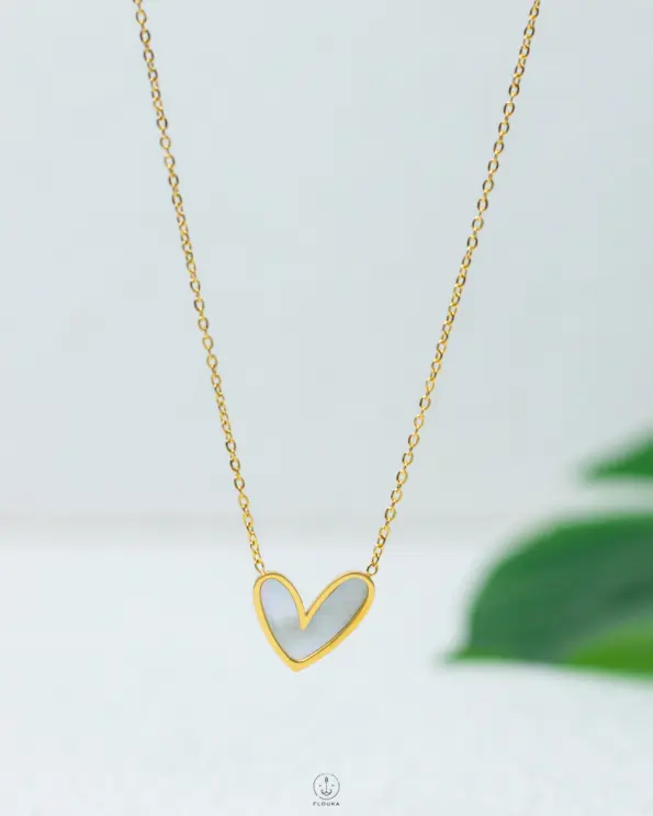 gold crazy heart gold necklace