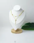 double layer louis vuitton necklace