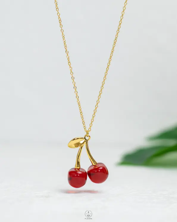 red cherry necklace