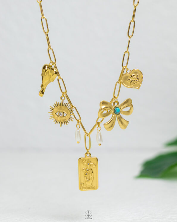 gold nightmare chains necklace