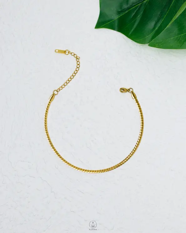 gold chains anklet