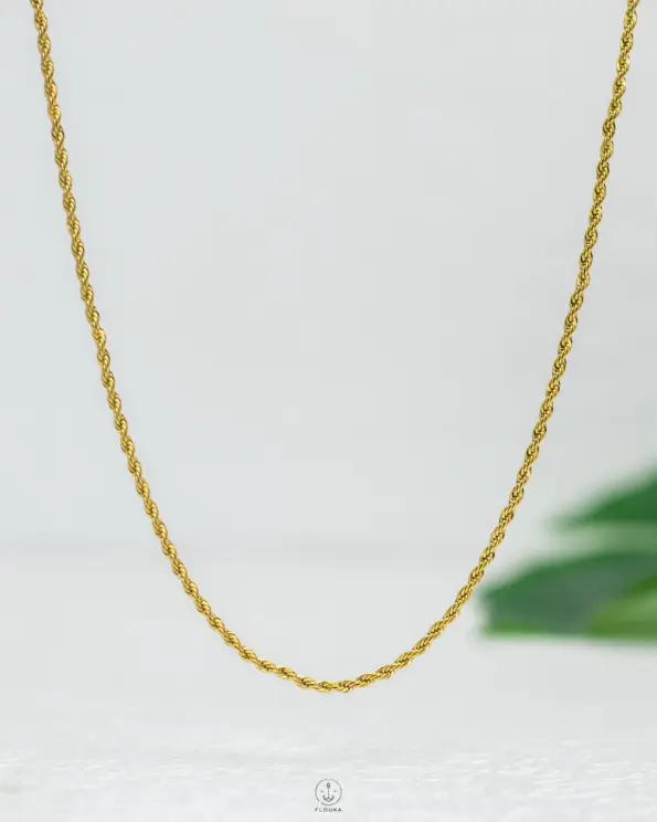 gold rope kids nacklace
