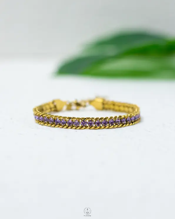 pink straus gold bracelet
