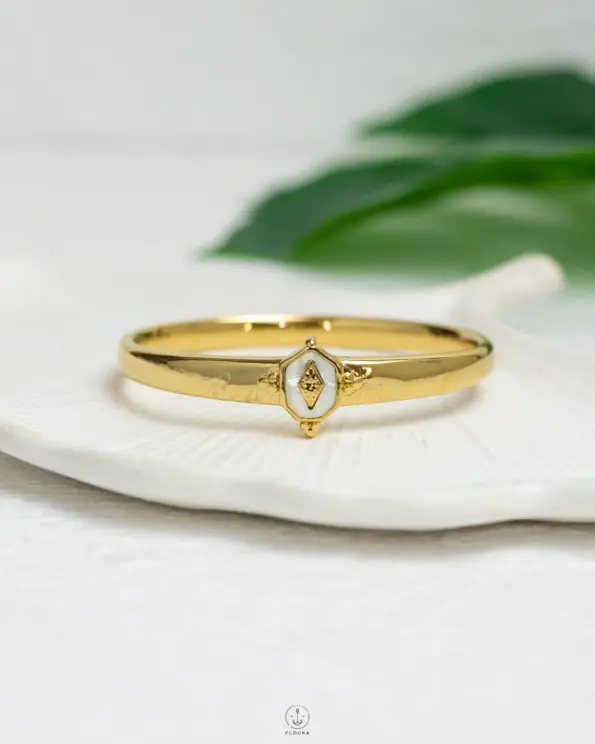 BASIC WHITE GOLD BRACELET