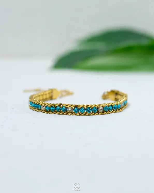 blue & white tinnes bracelet