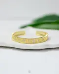 Luxury straus flower gold bracelet