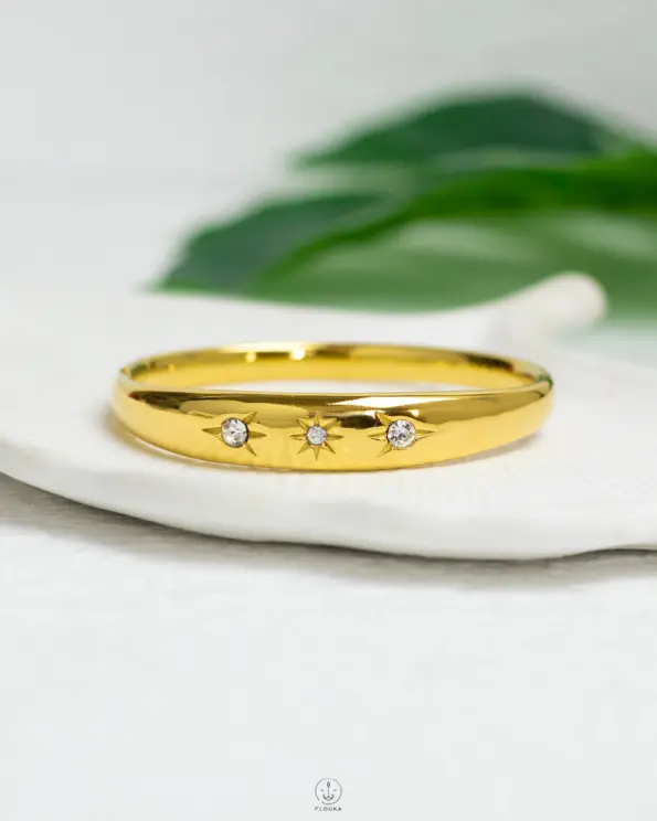 big stars gold bracelet