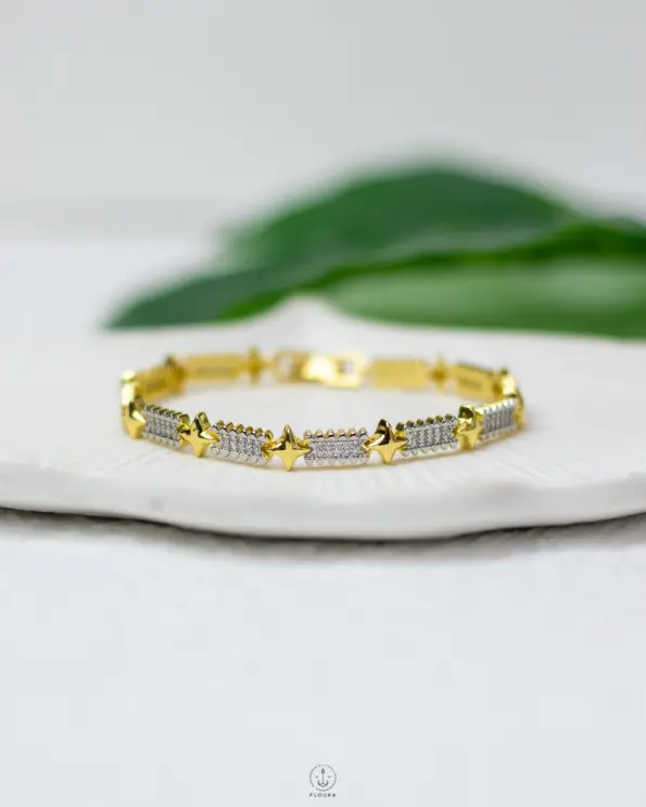 mix silver & gold bracelet