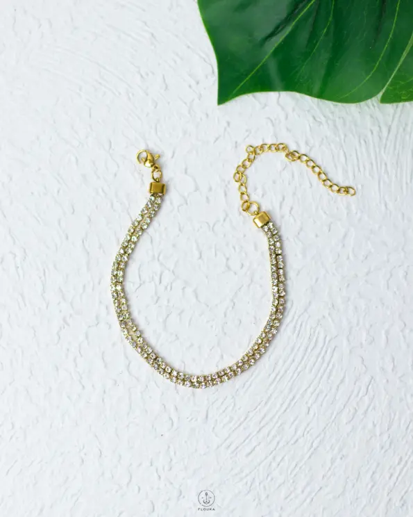 double layer tennis bracelet