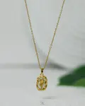 white flower necklace