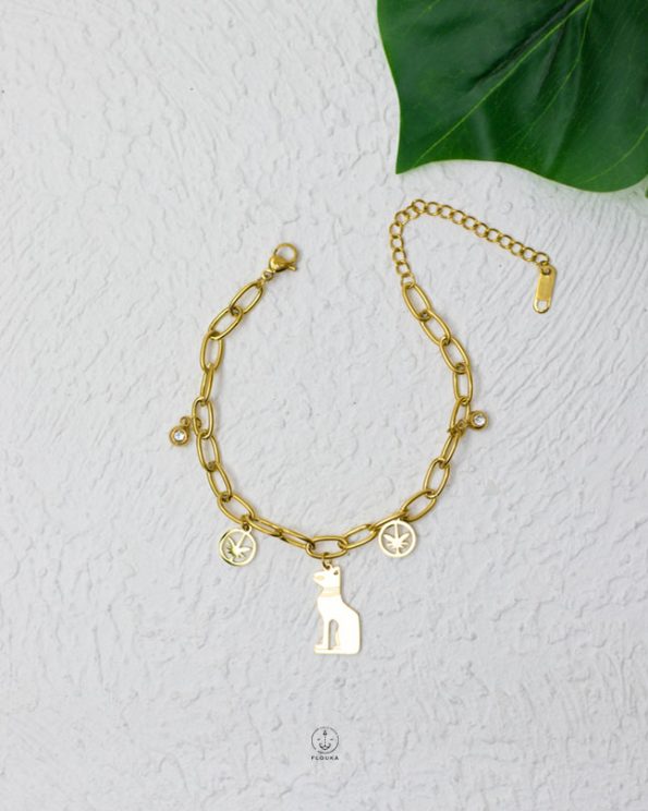 gold pharonic bracelet