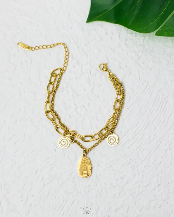 gold pharonic bracelet