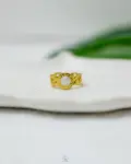 bulgari white rasin gold ring