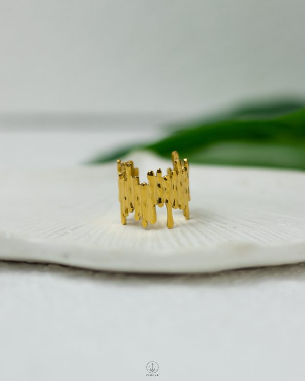 wide gold ring