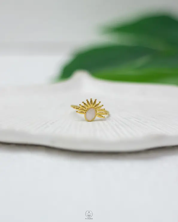 half white sun ring
