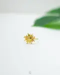 free size gold sun ring