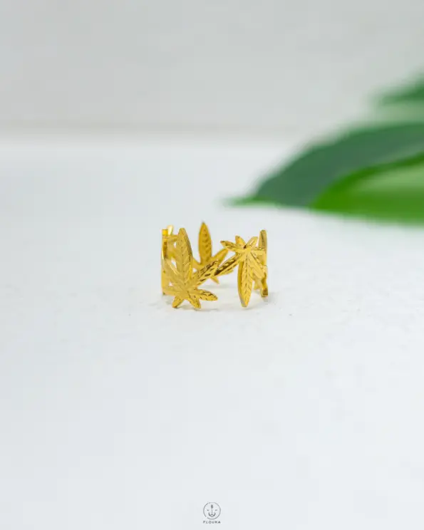 gold plant ring