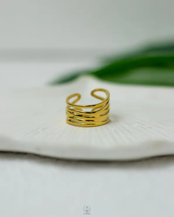 gold free size ring
