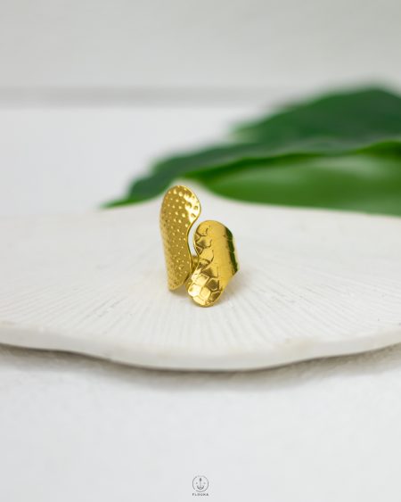 big wave gold ring