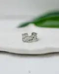 free size silver ring