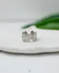 leafs silver ring