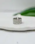 silver wide ring