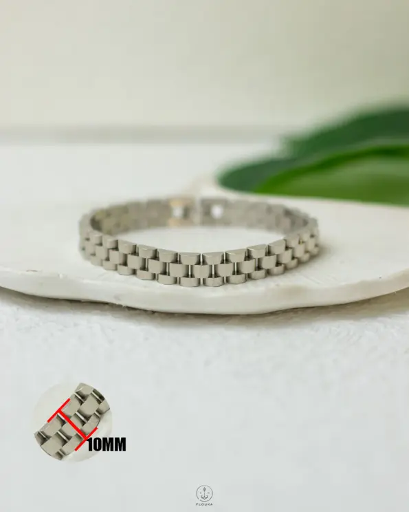 10mm rolex silver bracelet