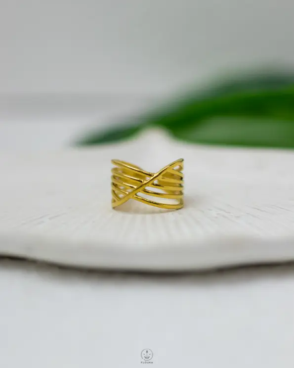gold free size ring