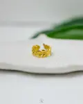 gold leaf free size ring