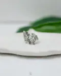 silver leafs free size ring