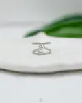silver snake free size ring