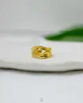 double gold free size ring