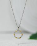 hearts circule neckless