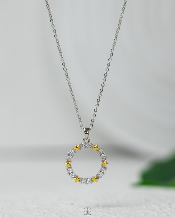 hearts circule neckless