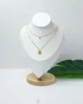 double layer love bar neckless