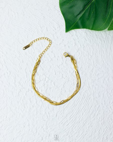 double layer snake bracelet