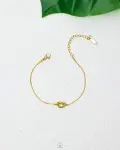 gold tie bracelet