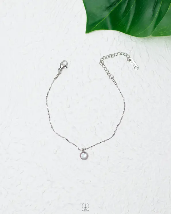 electric very tiny silver bracelet