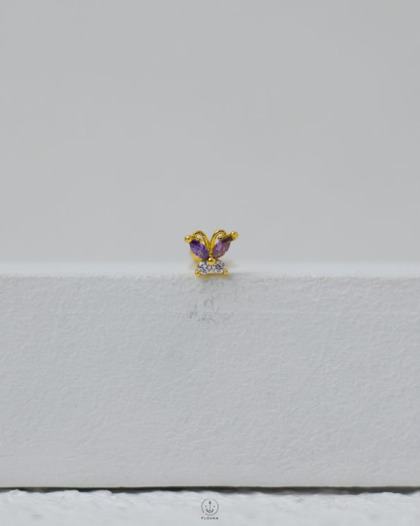 lavander ball peircing
