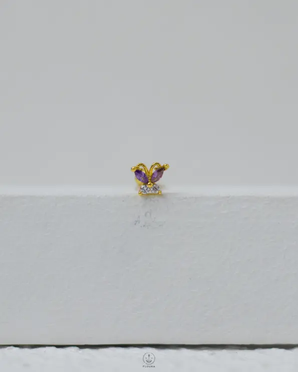 lavander ball peircing