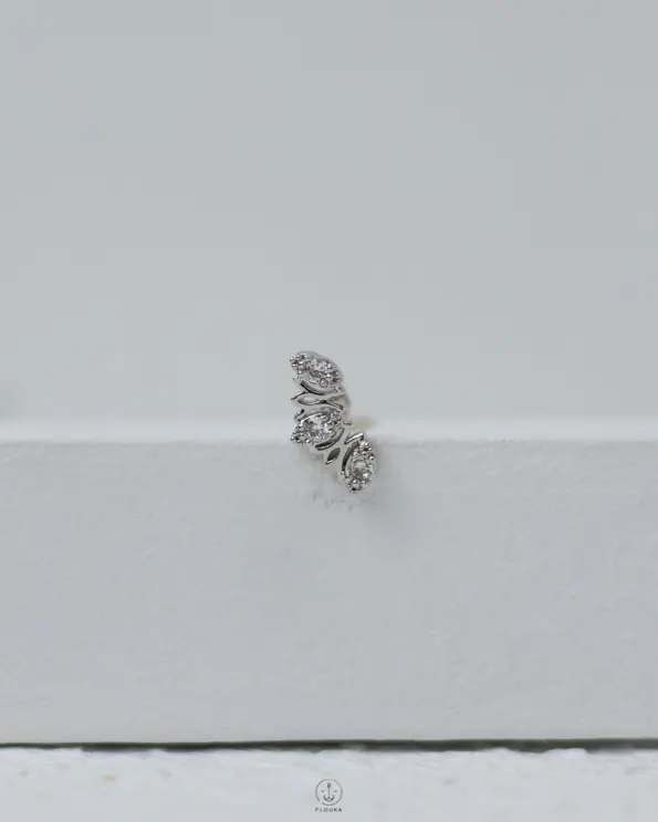silver loutus peircing