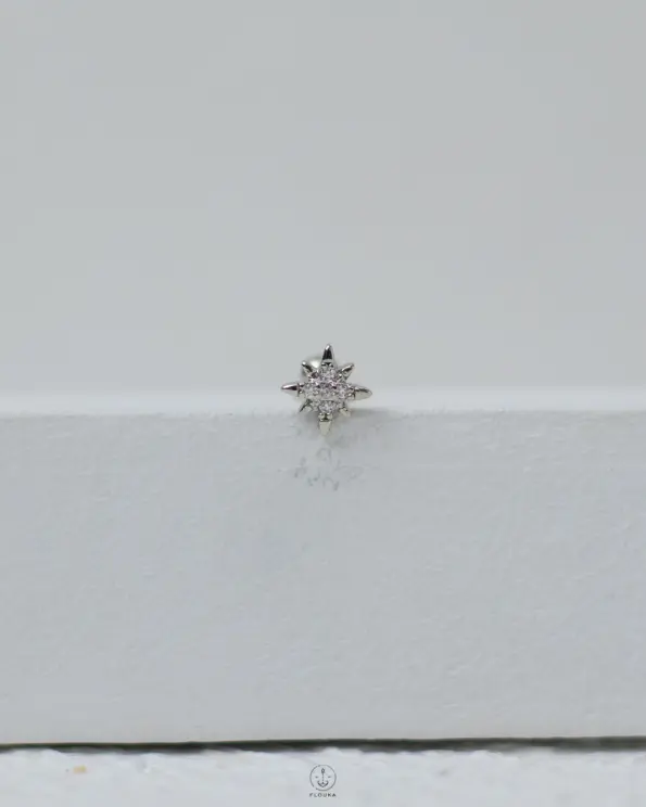silver spacestar piercing