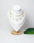 double layer white bulgari necklace