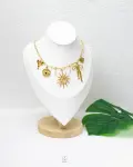 tie sun gold necklace