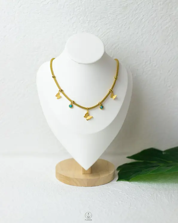 butterfly snake necklace