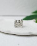 silver wide ring