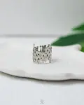 silver wide ring